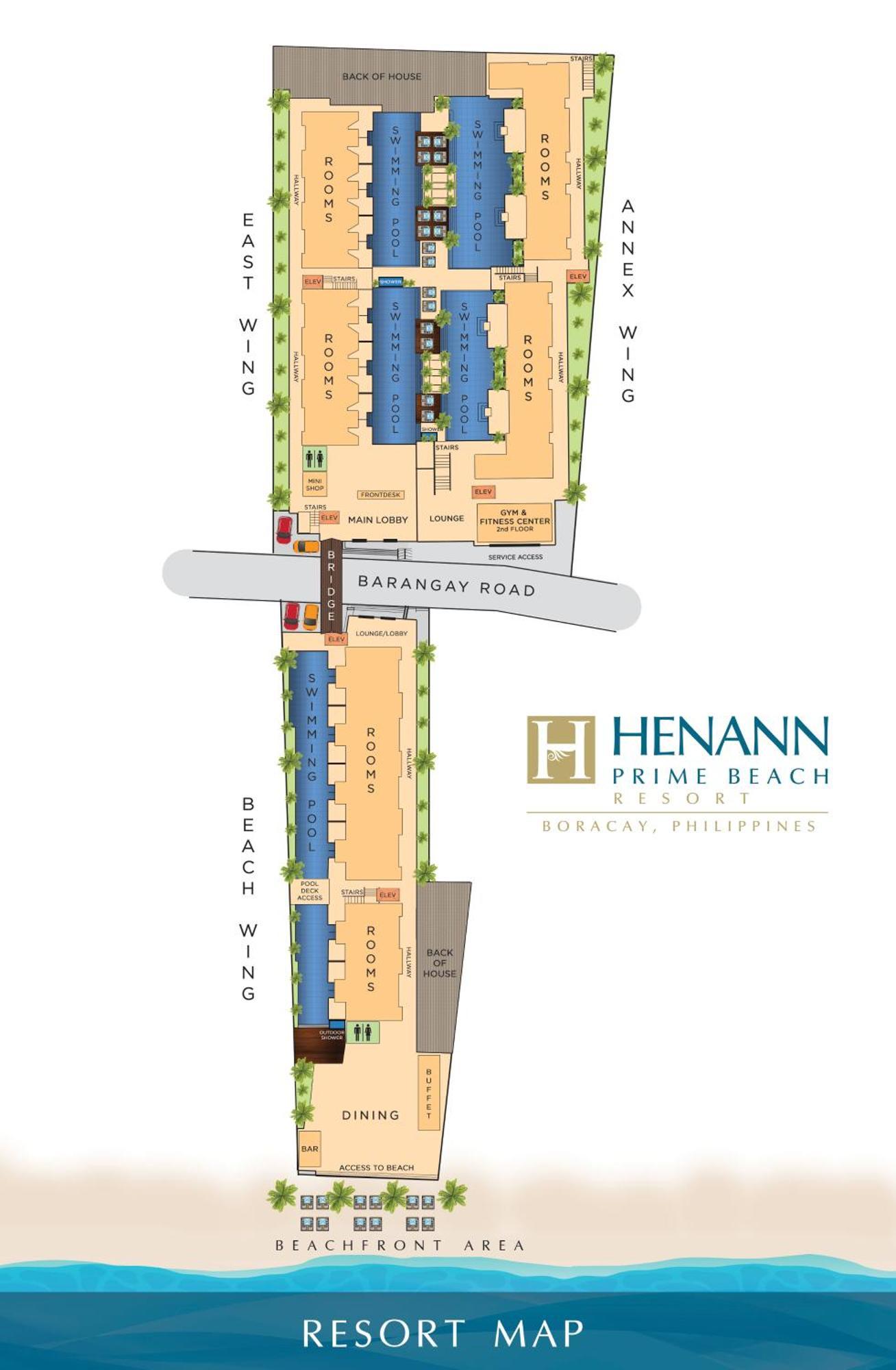 Henann Prime Beach Resort Balabag  Exterior photo Site Plan